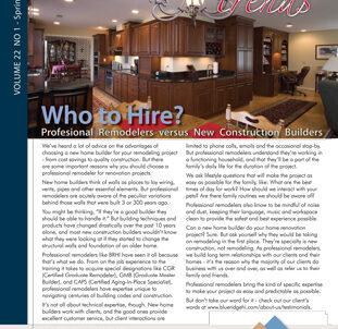 1st Quarter Newsletter 2011 for BRHI